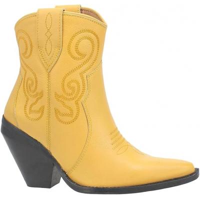 Yellow Western Short Boots